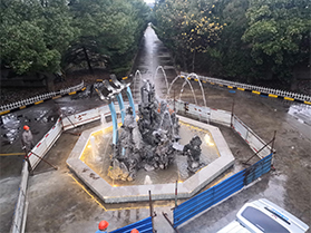 扬子石化水厂彩色景观喷泉2019-12-18完工